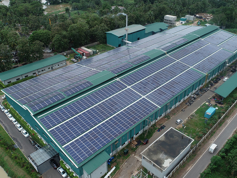 GRIinstallsrooftopsolarsystematSriLankanplant