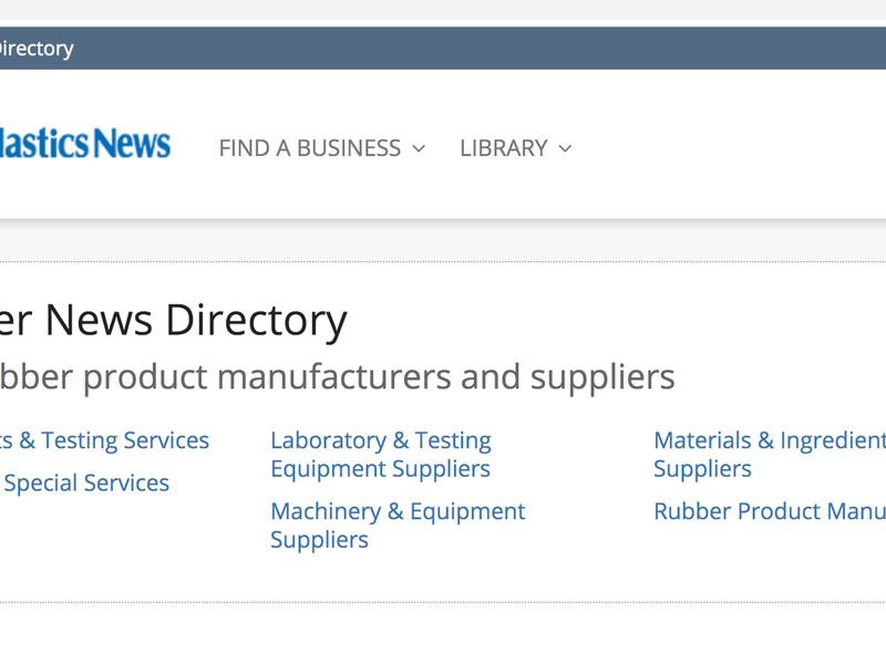 Rubber & Plastics News launches improved Rubber News Directory in partnership with MediaBrains