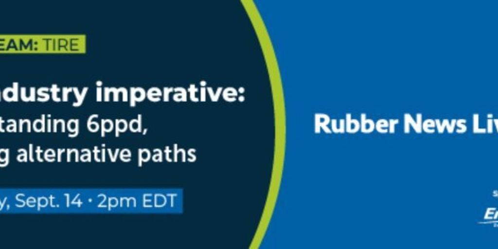6ppd the focus of Rubber News livestream with USTMA, California representatives - Vimarsana News